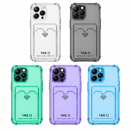 Funda Trasparente Con Alto Impacto Tarjetero