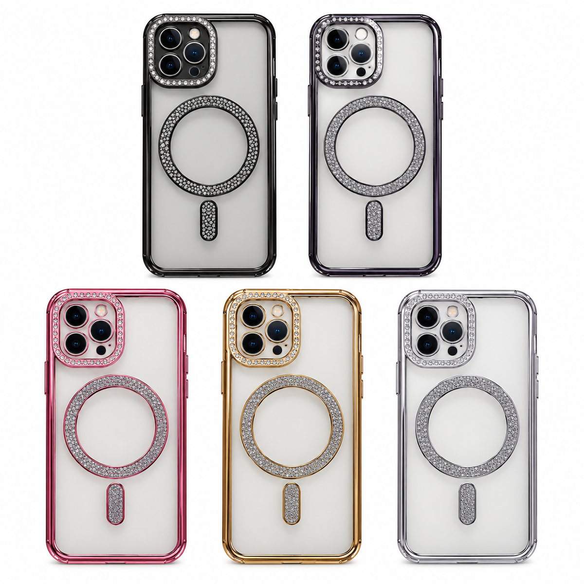 Case Magnética Metal Con Brillos Para SAM S24